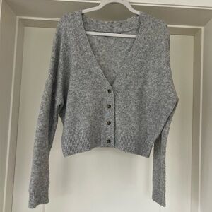 Love Tree Gray Button-Up Cardigan